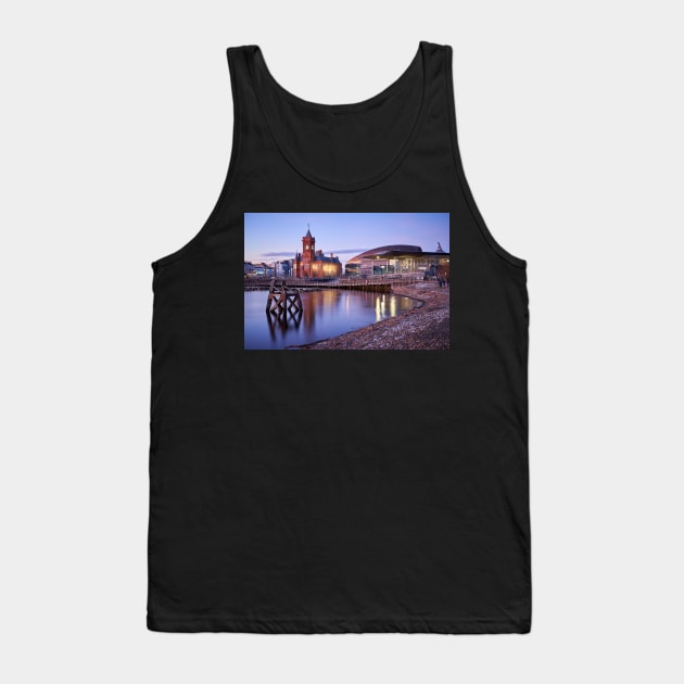 Cardiff Bay Evening Tank Top by RJDowns